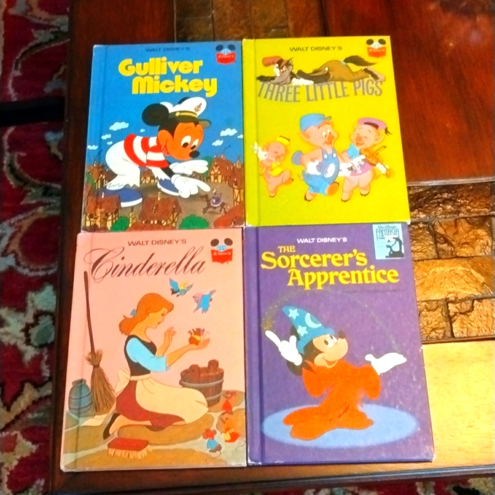 Vintage Hardcover Walt Disney Books 1970s